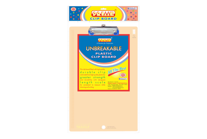 PRIME Pst-1 - Plastic Clipboard